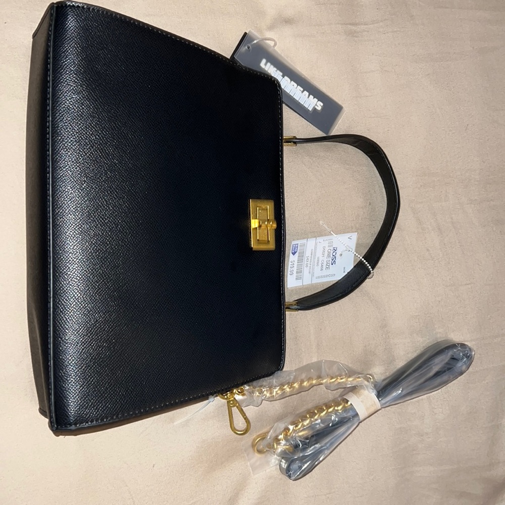 Black Top Handle/Crossbody Purse